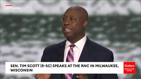 Tim Scott Gives Moving Speech At RNC