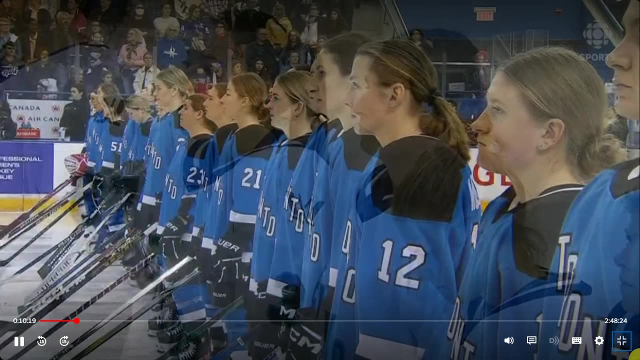 Le 1 er match de l'histoire de la LPHF New York vs Toronto