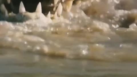 Lion vs crocodile real fight.