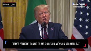 Former President Donald Trump Shares His Views on Columbus Day