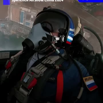 #China #Russia The Russian Knights acrobatic team