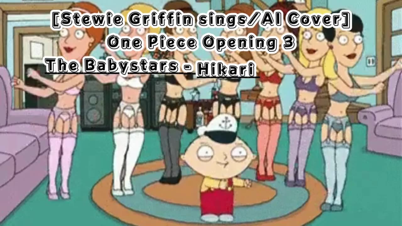 [Stewie Griffin AI Cover] One Piece Opening 3 The Babystars - Hikari e