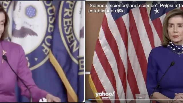 NANCY PELOSI'S ANSWER TO ANY QUESTION IS SCIENCE, SCIENCE, SCIENCE