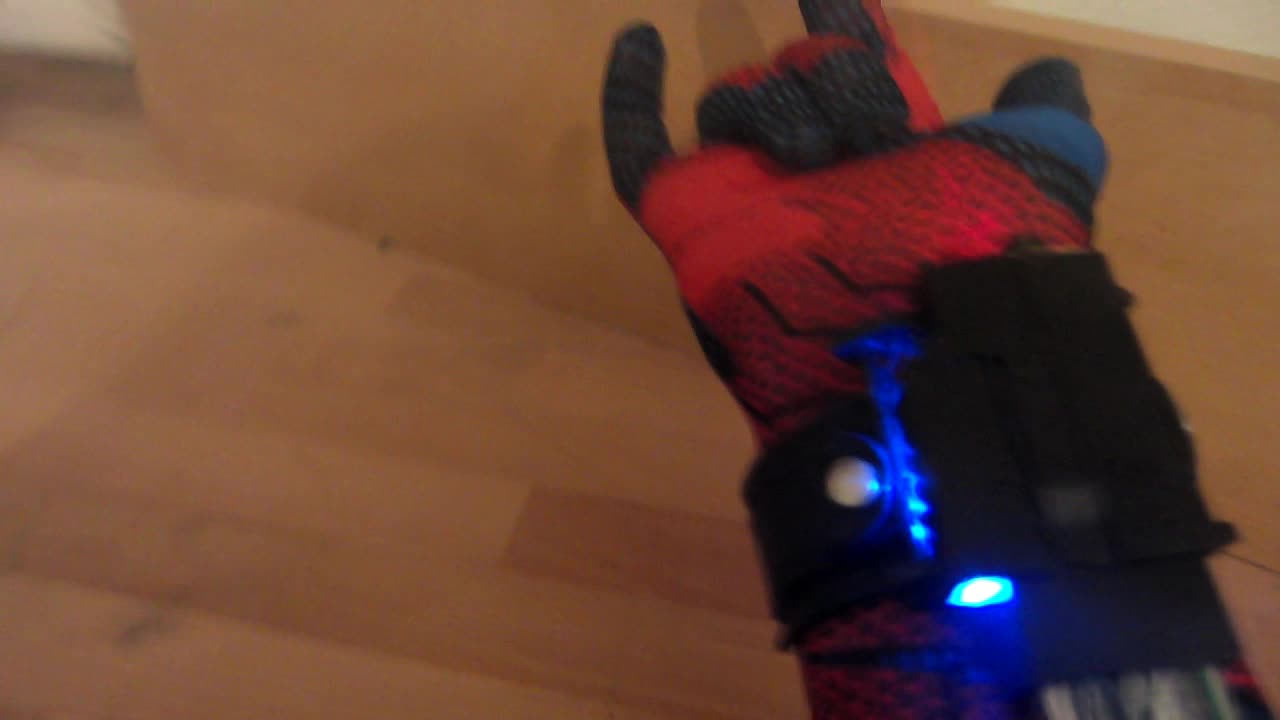 Spider-Man inspired burning wrist laser