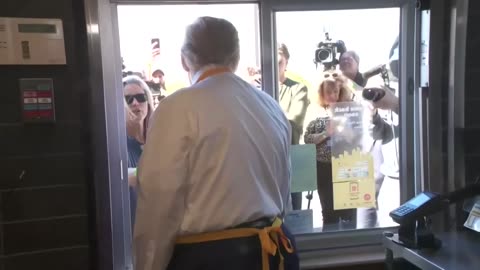 Donald Trump visits McDonald’s on MAGA tour of Pennsylvania