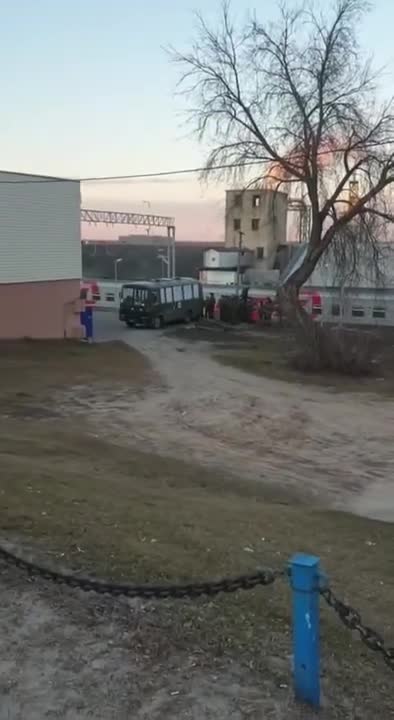 The wounded were brought by train to Russia
