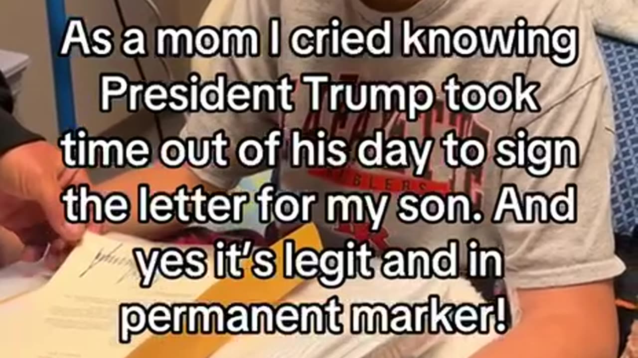 MOTHER OF BOY WITH CANCER THANKS PRESIDENT TRUMP FOR TAKING TIME TO DO THIS FOR HER SON