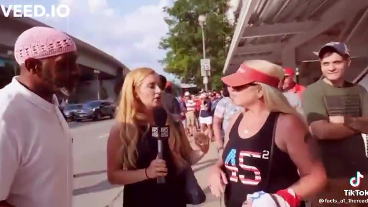 Wokies at Trump rally