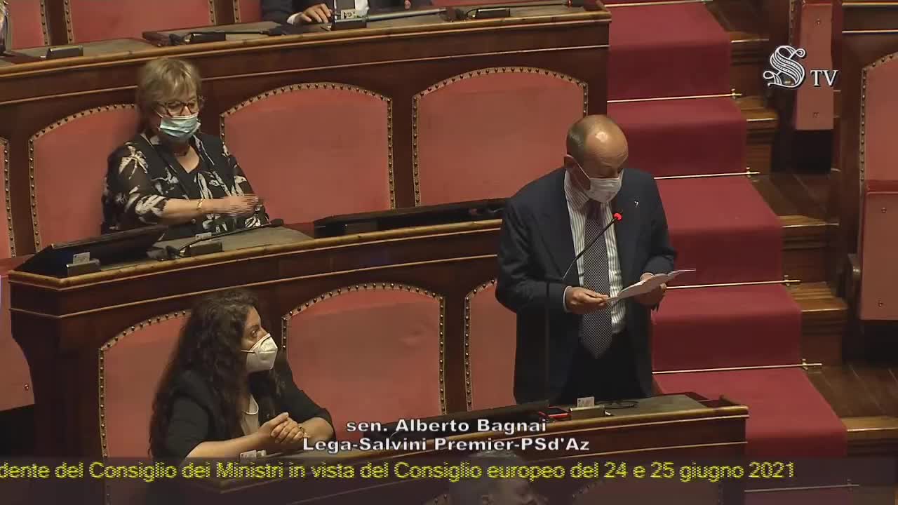 🔴 Sen. Bagnai in Aula in occasione delle comunicazioni del P. del C. in vista del Consiglio Europeo.