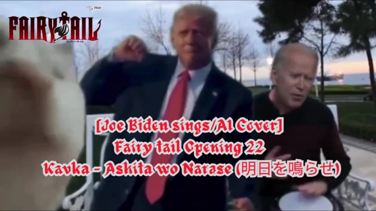 [Joe Biden sings/AI Cover] Fairy Tail Opening 22 Kavka Shishido - Ashita Wo Narase