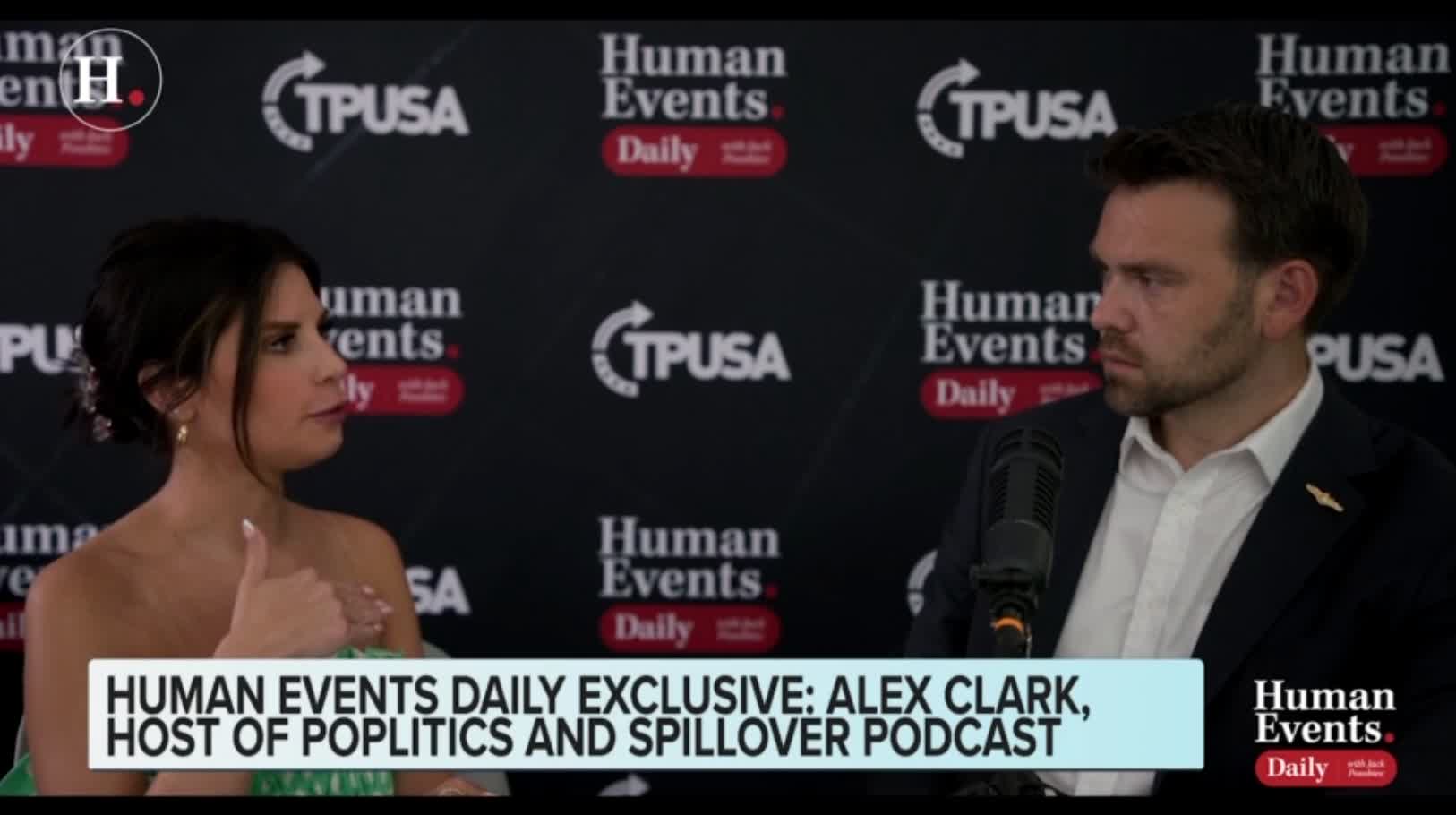 Alex Clark tells Jack Posobiec that illness has become a currency