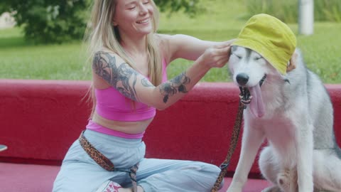 woman-petting-her-