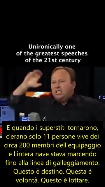 Epico discorso di Alex Jones ai ragazzi