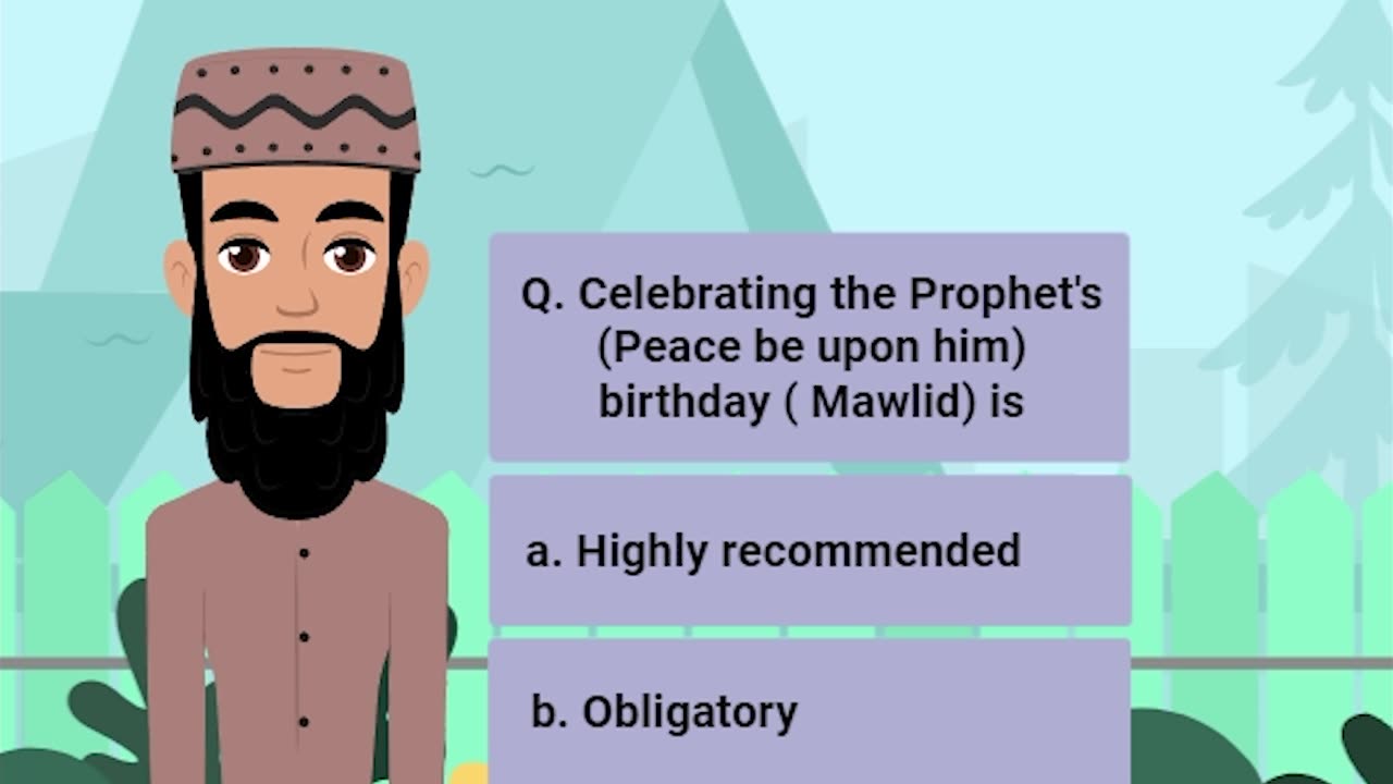 Q. Celebrating the Prophet's (Peace be upon him) birthday ( Mawlid) is #hadith #muslim #islam |