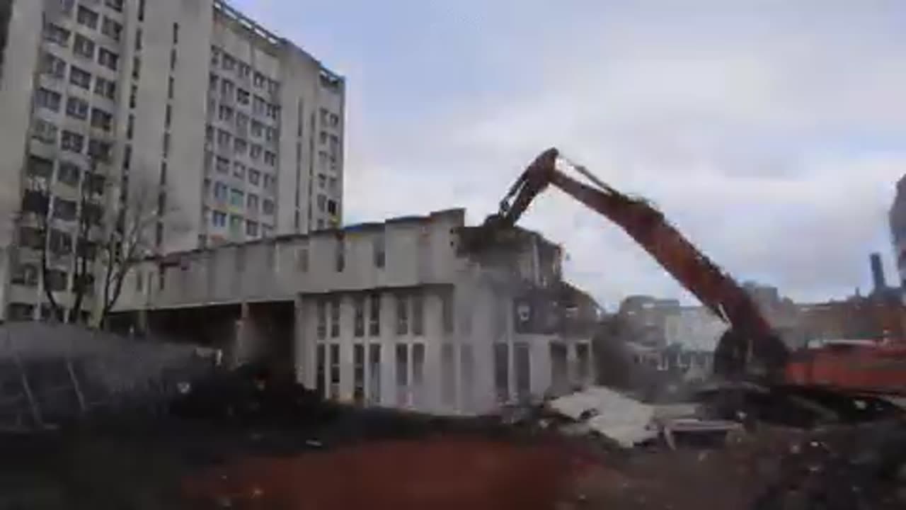 demolition of the Faraday link bridge on North Campus