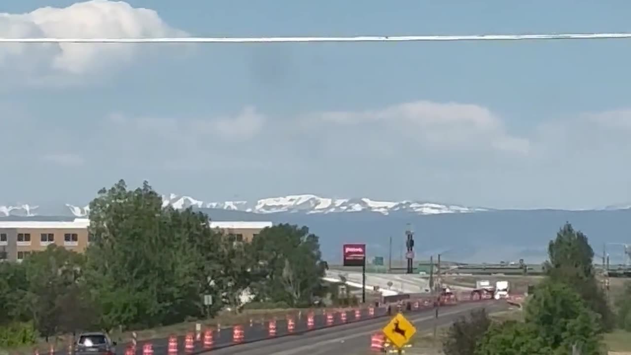 Snowy Range - View from a Dirty Windshield - Ski Season is Coming Too!