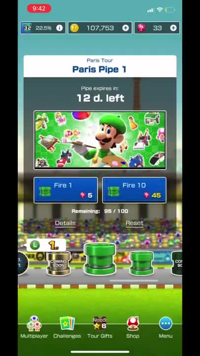 Mario Kart Tour - Free Paris Pipe 1 Openings
