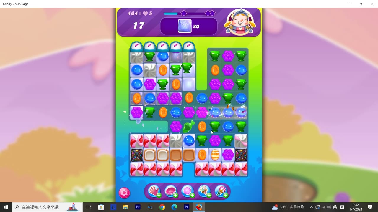 Candy Crush Saga Record (Level 464)