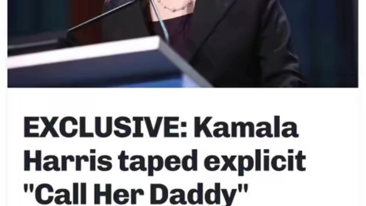 Exclusive⛔️Kamala Taped Explicit “Call Her Daddy” Interview As Helene Death Toll Rose‼️