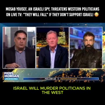 An Israeli spy just THREATENED to "MURDER" Western politicians on Piers Morgan.
