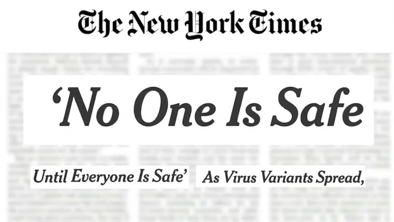 Flashback: No One is Safe Until Everyone is Safe