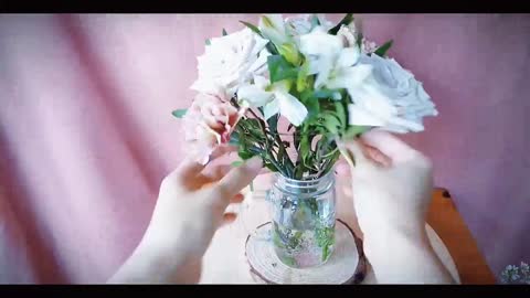 Simple _ How to arrange flowers in a vase