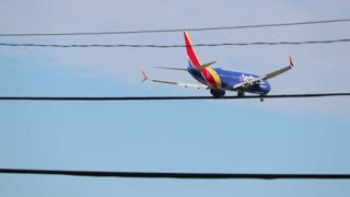 Southwest Airlines Boeing 737-800 arriving at St. Louis Lambert Intl