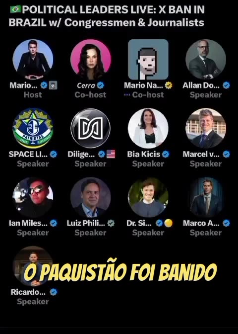 🚨🇧🇷A CENSURA DO BRASIL ESTÁ NO MESMO NÍVEL DO IRÃ E DA COREIA DO NORTE