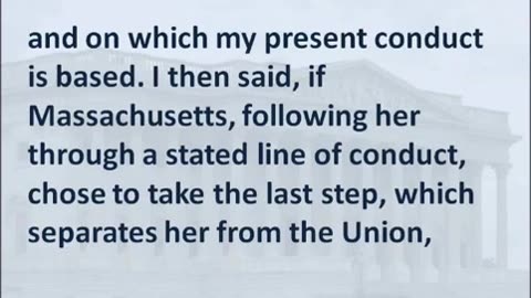 Senator Jefferson Davis, 1861 Farewell Speech to Congress, Hear and Read Mississippi’s Secession