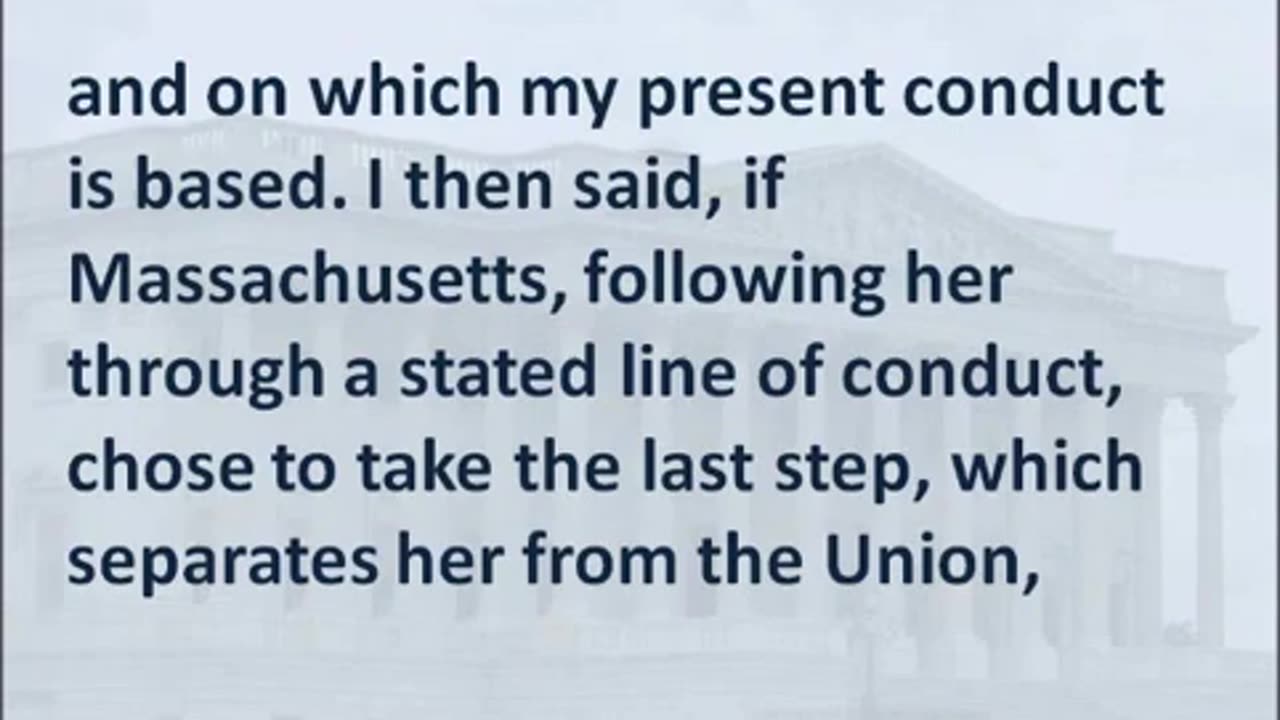 Senator Jefferson Davis, 1861 Farewell Speech to Congress, Hear and Read Mississippi’s Secession
