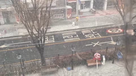 Snow in Seoul Gennaio 2021