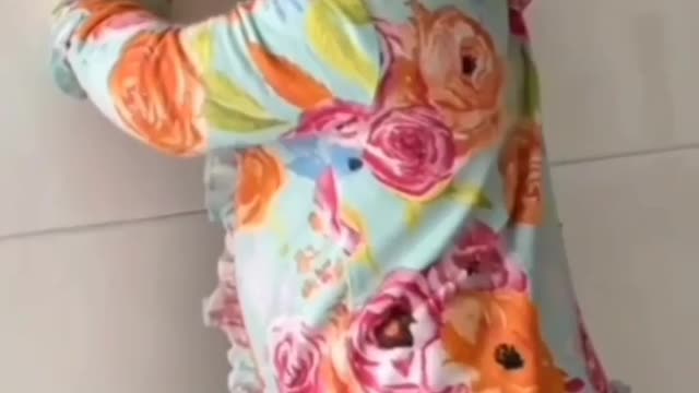 Cute baby first step😍😍