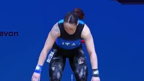 Woman Heavy Lifter With Incredible Strength! #shorts