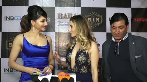 Urvashi Rautela Wears Blue Dress Looking Hot