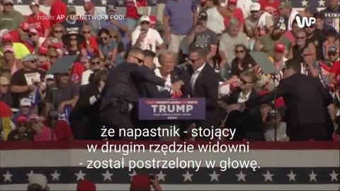 Zamach na Trumpa. Na wiecu padły strzały. Wstrząsające nagranie z USA