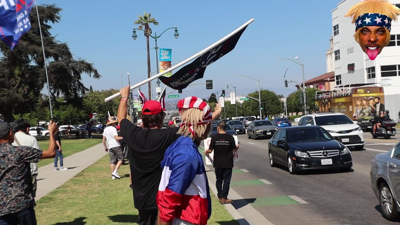 Donald Trump Rally in Beverly HIlls