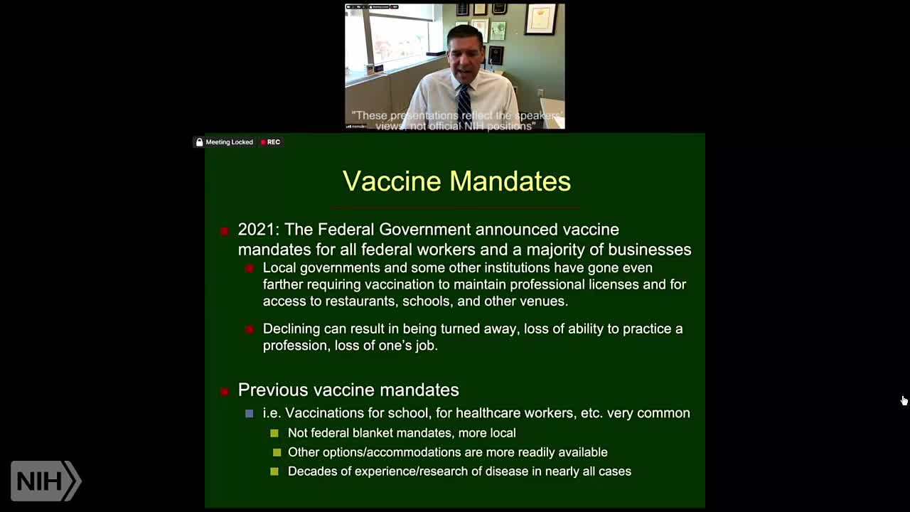 The Ethics of COVID Vaccine Mandates .Matthew J. Memoli.01.12.2021