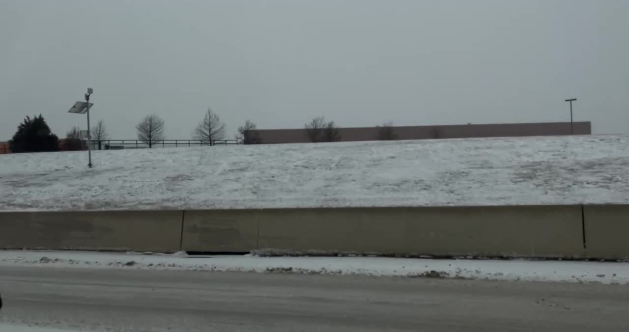 Snow While Driving in Grand Prairie