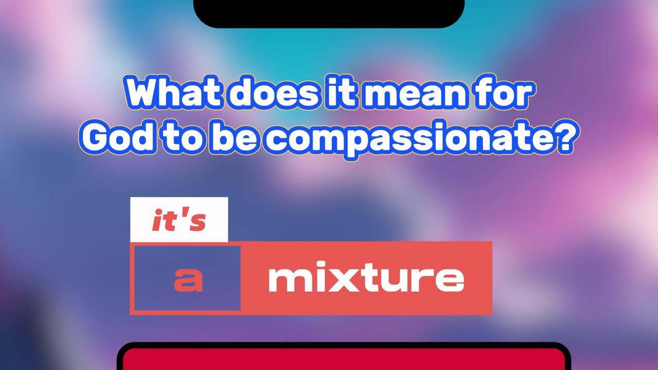 What does it mean for God to be compassionate? Ex 34:6-7