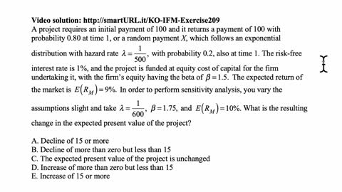 Exam IFM exercise for February 19, 2021