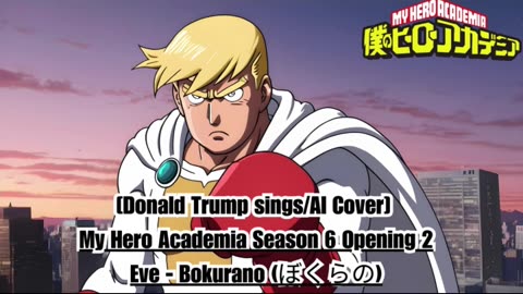 [Donald Trump sings/AI Cover] My Hero Academia Season 6 Opening 2 Eve - Bokurano (ぼくらの)