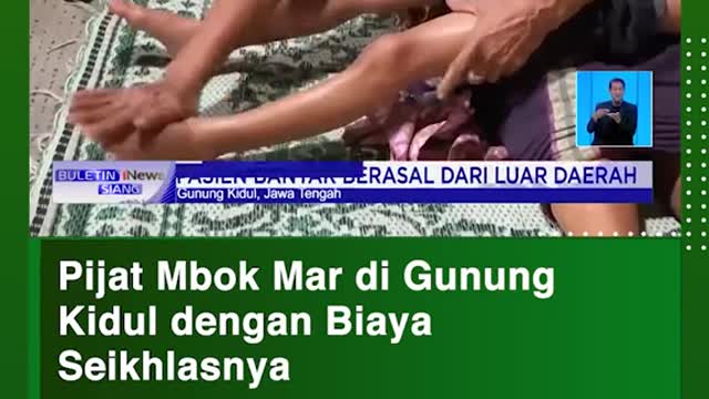 Pijat Mbok Mar di GunungKidul dengan BiayaSeikhlasnya