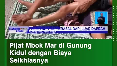 Pijat Mbok Mar di GunungKidul dengan BiayaSeikhlasnya