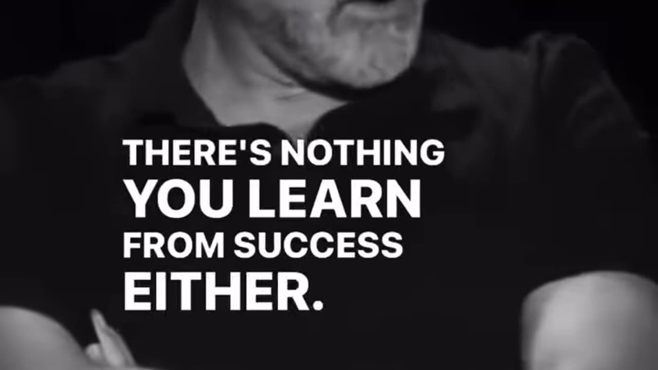 Success may bring validation, but it's in failure that true growth and wisdom reside.