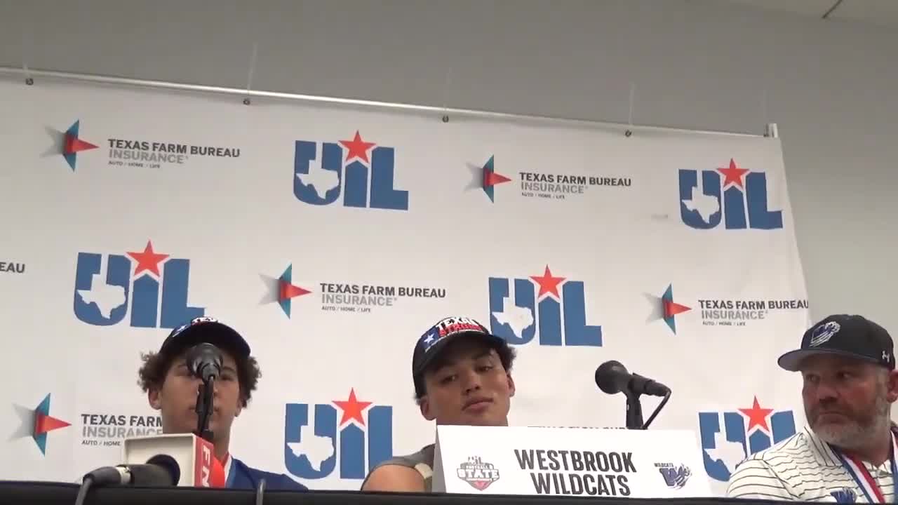 Westbrook Wildcats 6 Man Div I State Champion Press Conference