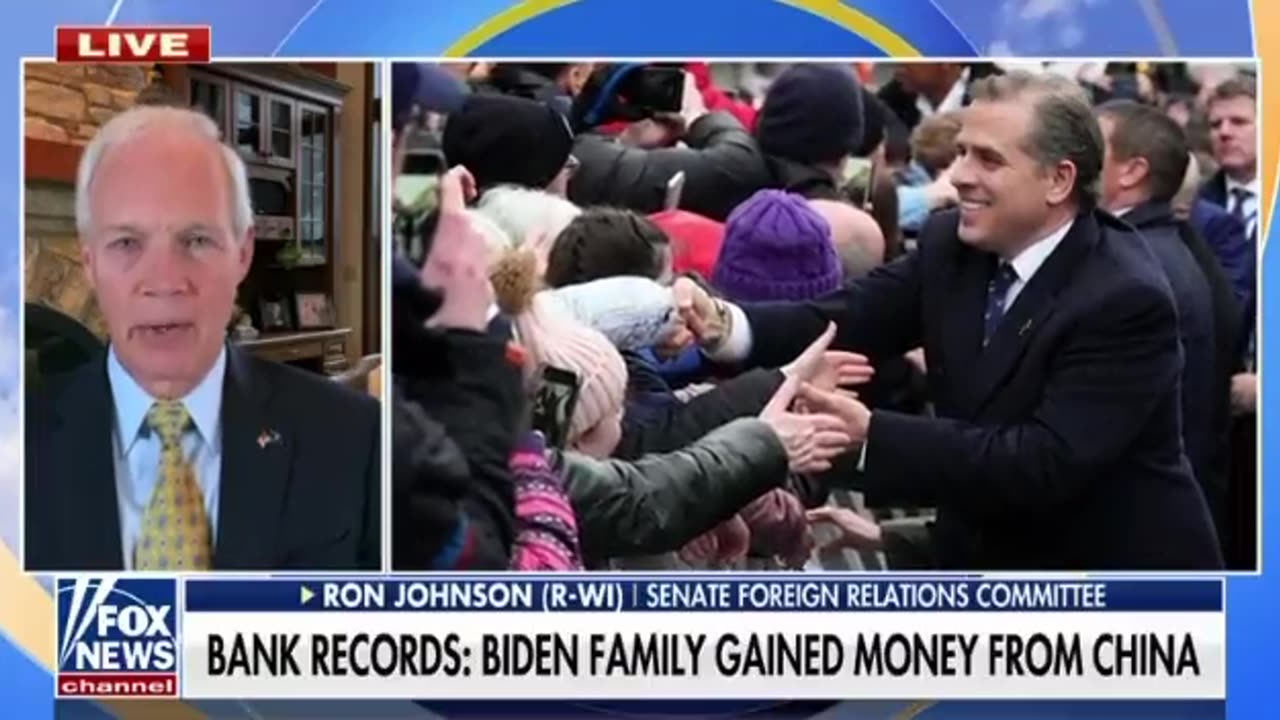 Senator Ron Johnson Drops Biden Crime Family Bombshell!