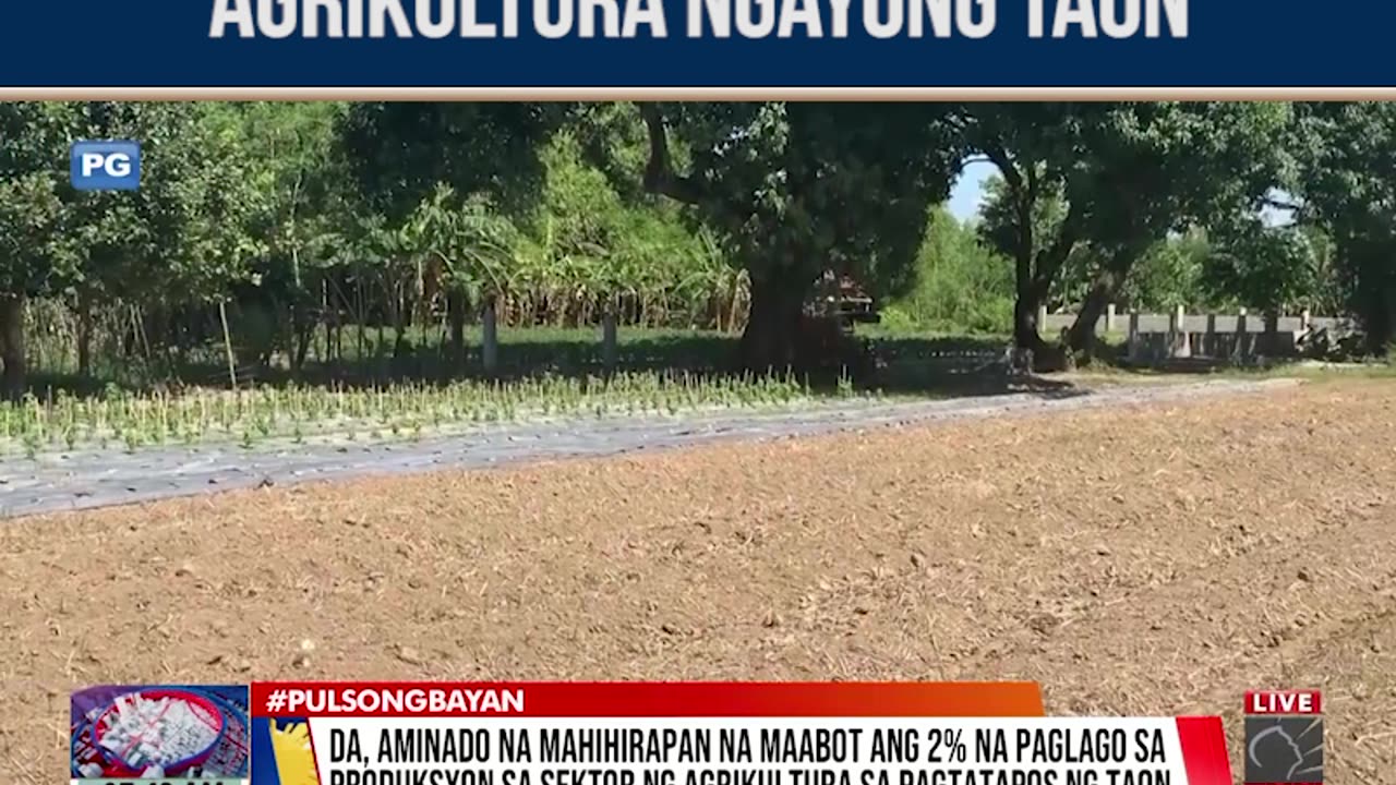 DA, mahihirapan nang maabot ang 2% na paglago sa produksiyon sa agrikultura sa pagtatapos ng taon