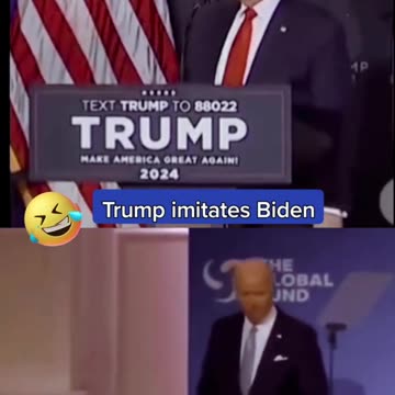 Trump mocks Biden getting lost on stage(28/04/2023) 😆😁😄🤣😂