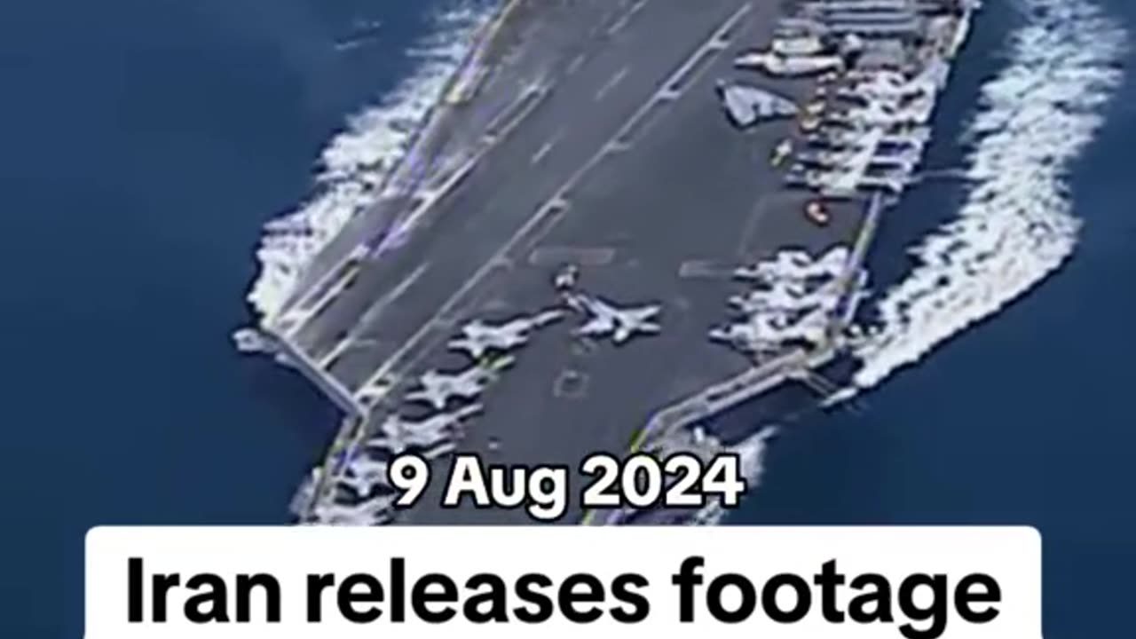 Iran 🇮🇷 Releases Drone Footage Close Ups Trailing U.S.N. Carrier Group