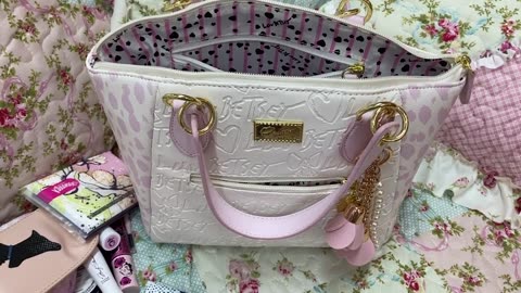 What's in my Betsey Johnson Bag Super Girly